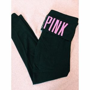 Pink Victoria's Secret Yoga Pant Leggings
