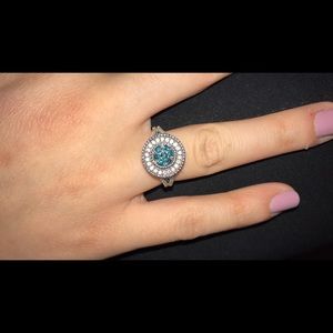 14k gold ring with diamonds