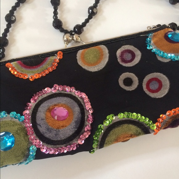 Vintage Handbags - Vintage Charm Multi Color Cocktail Bag