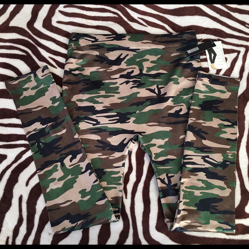 🌙REDUCED XL "CAMOUFLAGE" LEGGINGS, FLEECE LINING