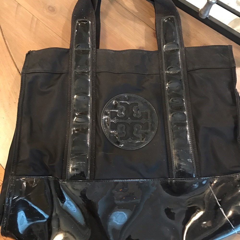 TORY BURCH Ella nylon tote in black!