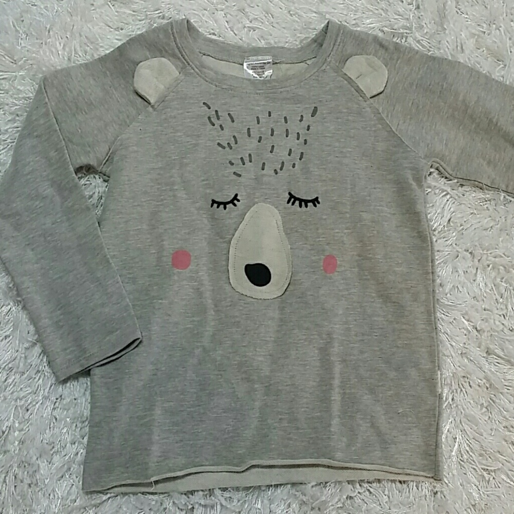 SALE***Gray Sleepy Face long sleeves tee. KIDS  :)