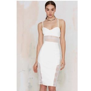 ❌SOLD❌Nasty Gal white cut out dres