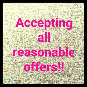 Accepting all reasonable offers!!