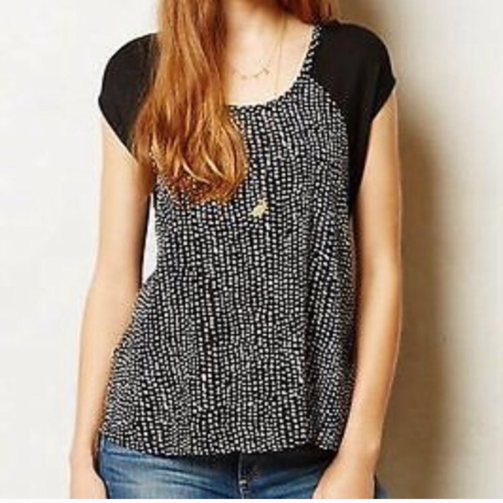 Anthropology Polka Dot Top
