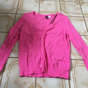 Pink buttoned sweater