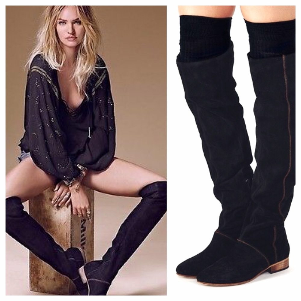 FP Over The Knee Grandeur Suede Boots 9