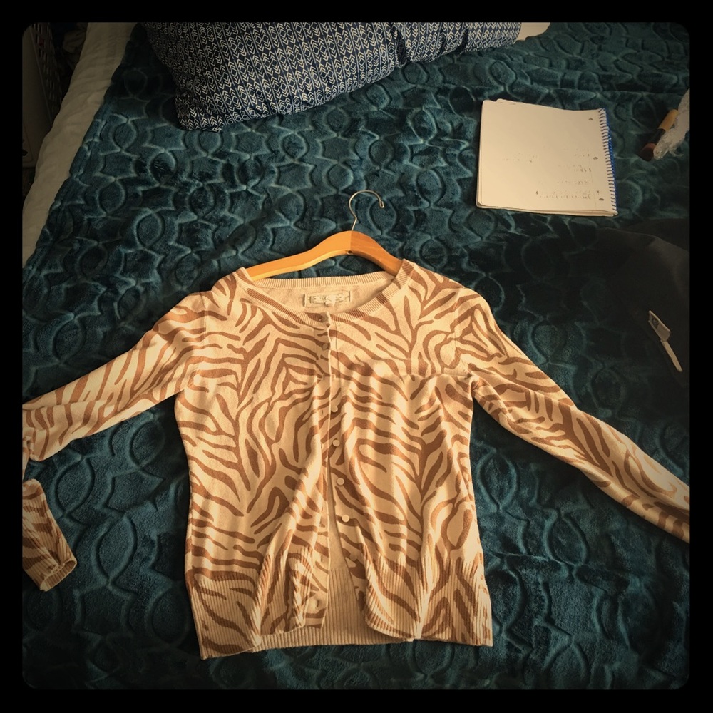 Animal print sweater