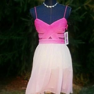 FIRM🏮HAILEY LOGAN New 7/8 Pink Cocktail Dress