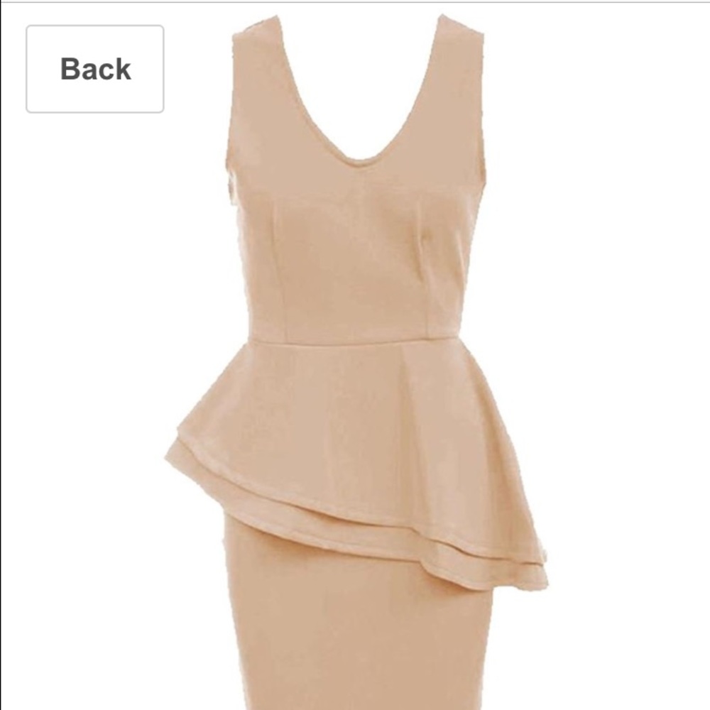 Side slant peplum Midi! Color Stone US sz 10