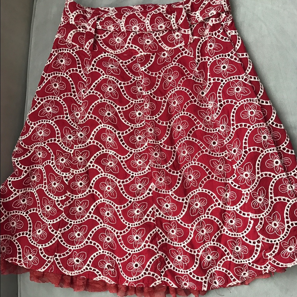 Aryeh Red skirt