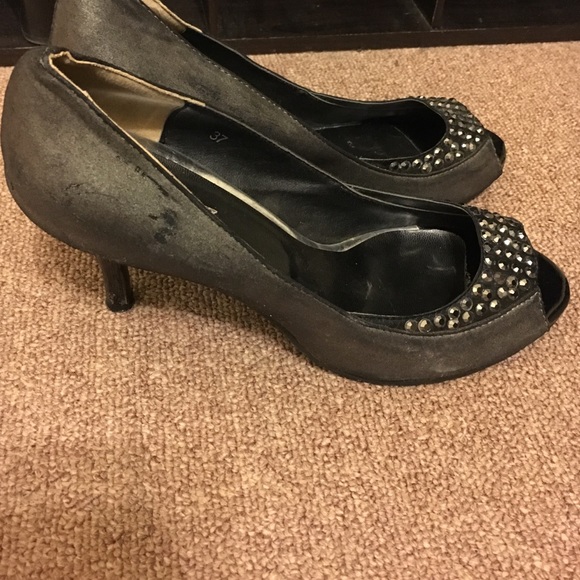 Sparkly Peep Toe Heels in 37 - Picture 2 of 2