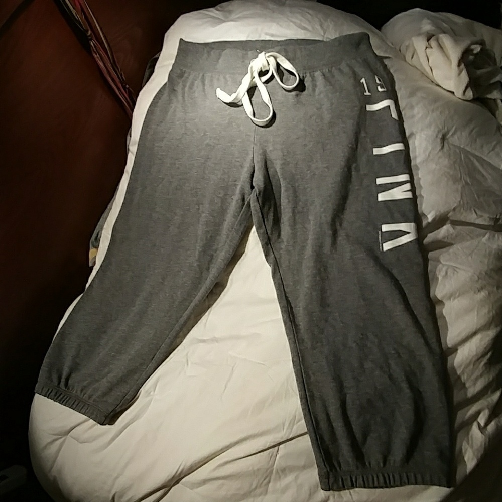 PINK Cropped Sweats