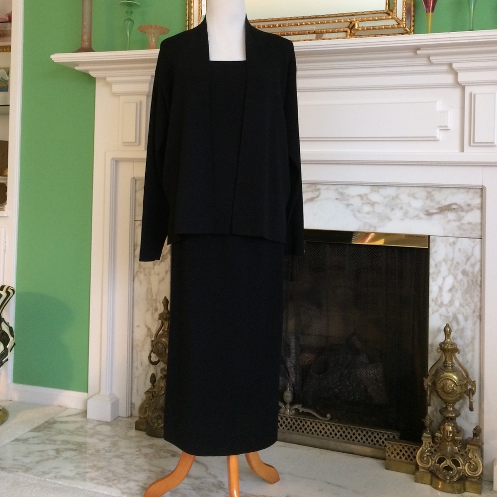 Eileen Fisher 3-Piece Knit Set Skirt, Tank, Jacket