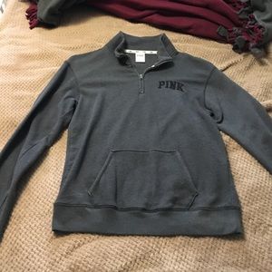 Good condition PINK quarter zip hoodie!