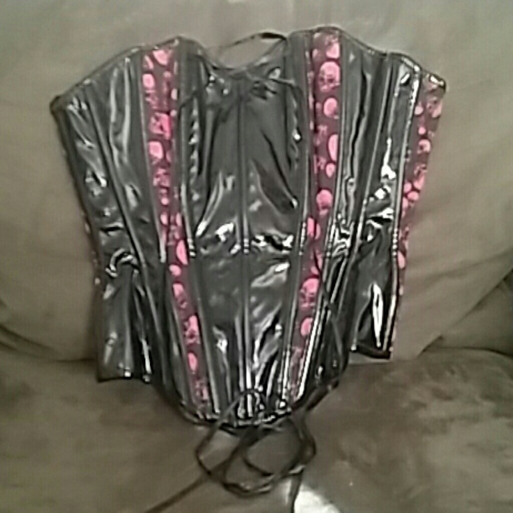 Burlesk skull corset