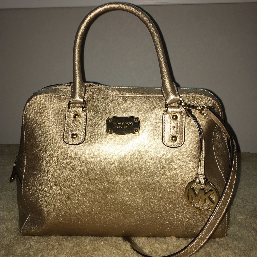 Micheal Kors Gold Purse