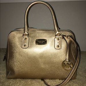 Micheal Kors Gold Purse