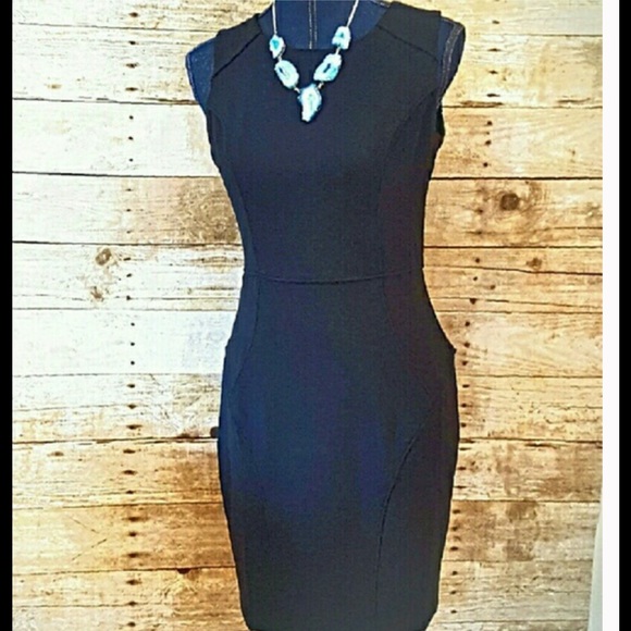 NEW SLIMMING 7 LBD Black Sheath Sleeveless Dress - Picture 2 of 4