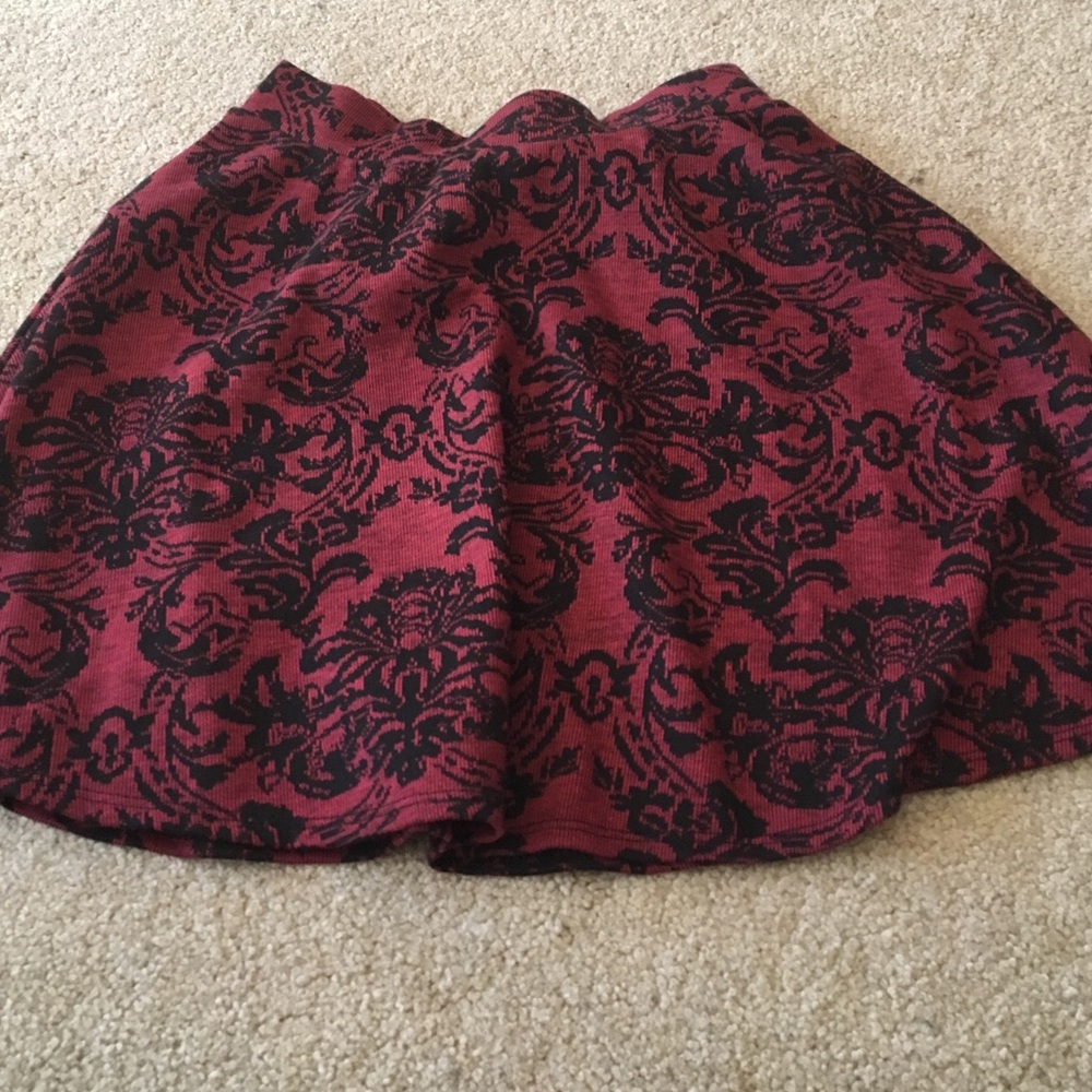 Red skirt, soft material
