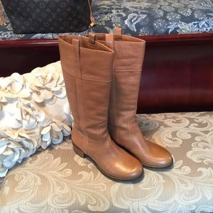 Arturo Chiang Camel tan Riding boots 8.5