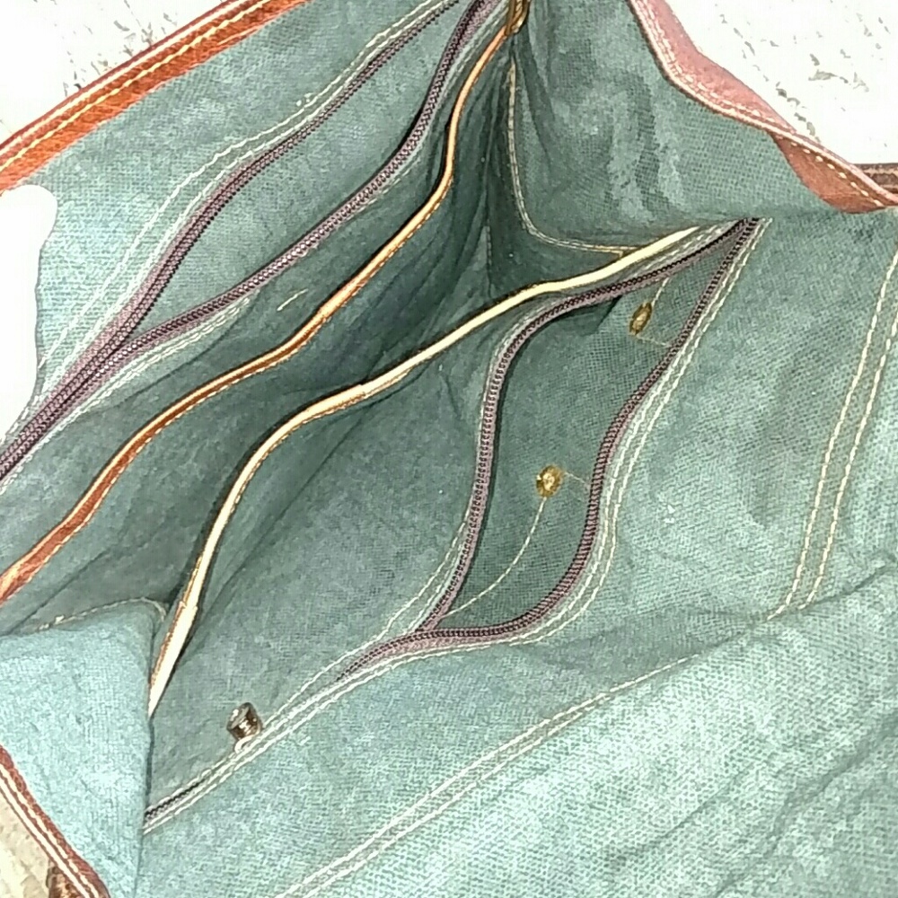 Additional pics leather messenger bag