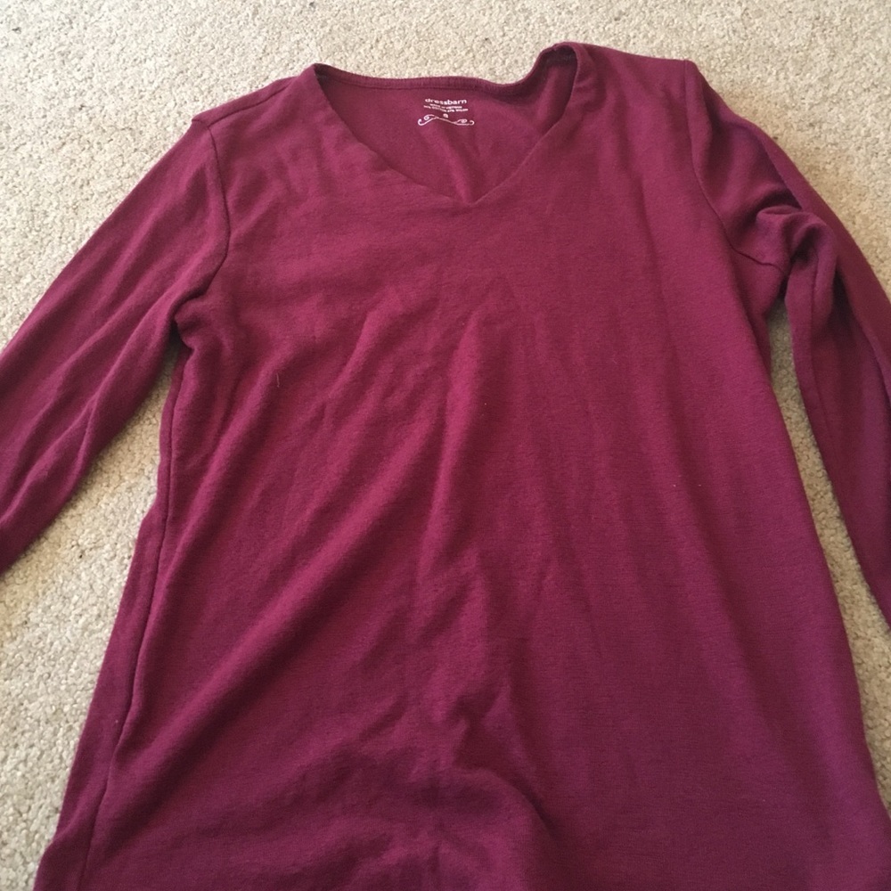 Cranberry 3/4 sleeve sweater