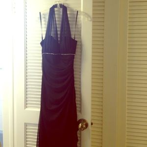 Black halter gown Prom/pageant/evening dress