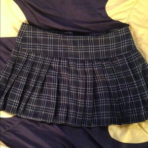 Royal Bones pleated mini skirt