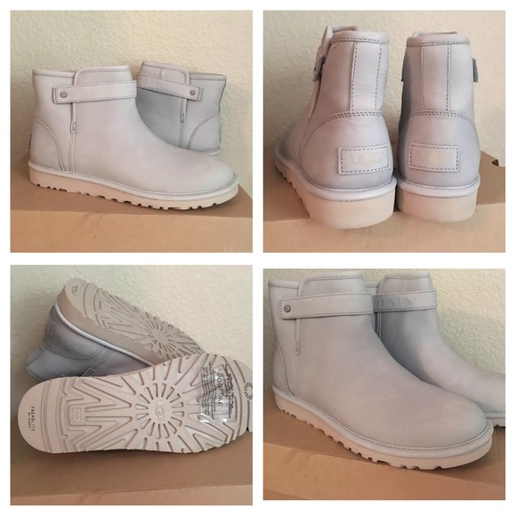 UGG Australia rella light gray moto ankle boot - Picture 3 of 8