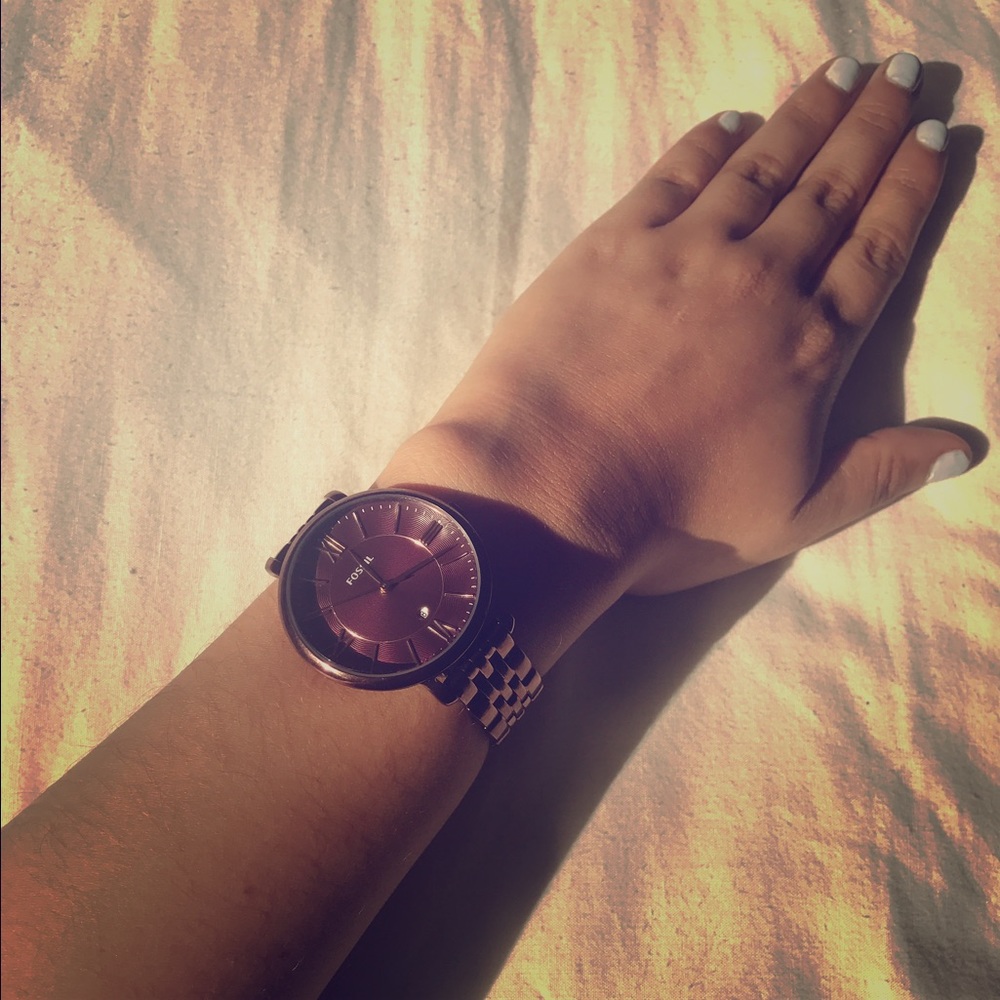 Fossil Jacqueline Wine Women's Watch