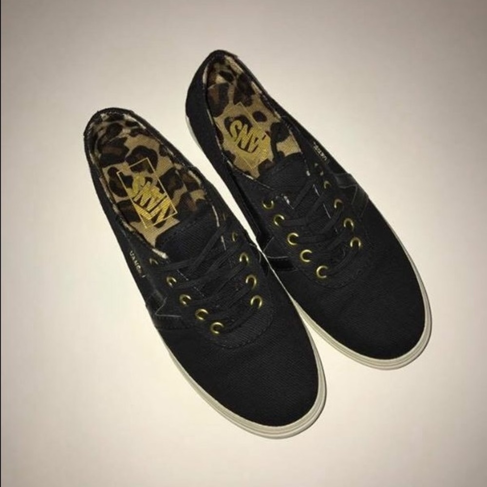 Price drop! Dixie Black Twill Vans Sneakers