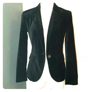 Black Velour Zara Blazer