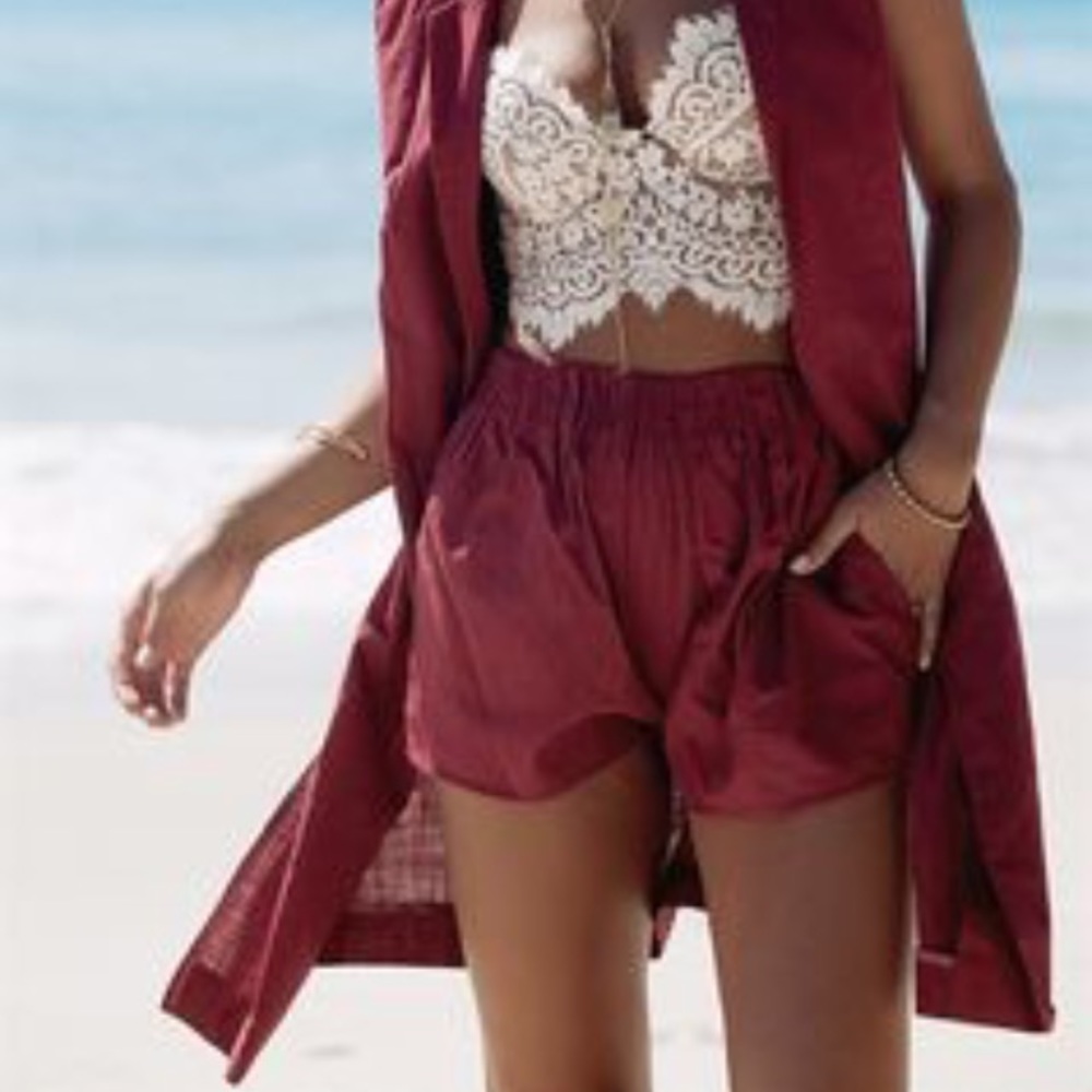 Sabo skirt red valve shorts
