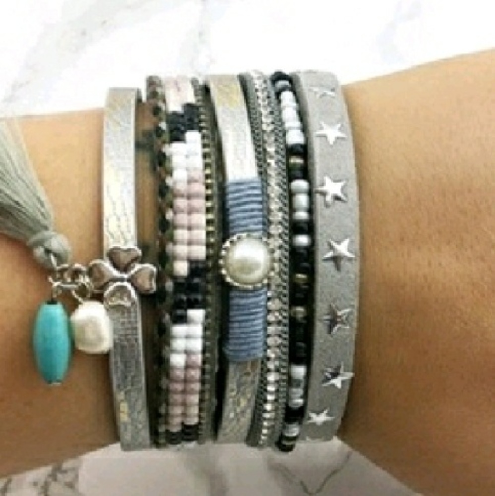 ✴️2 LEFT!😱 Stargazer Stacked Wrap Bracelet!⭐🌟✴️