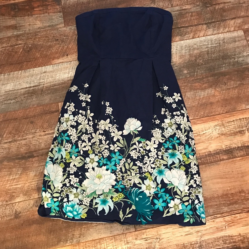 Strapless old navy floral dress