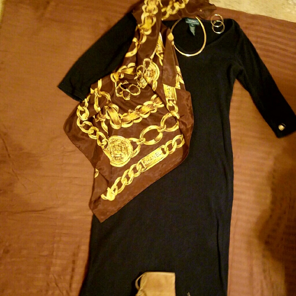 Ralph Lauren navy blue dress