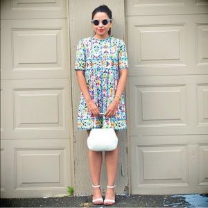 Vintage Geoffrey Beene Print Dress Size Small