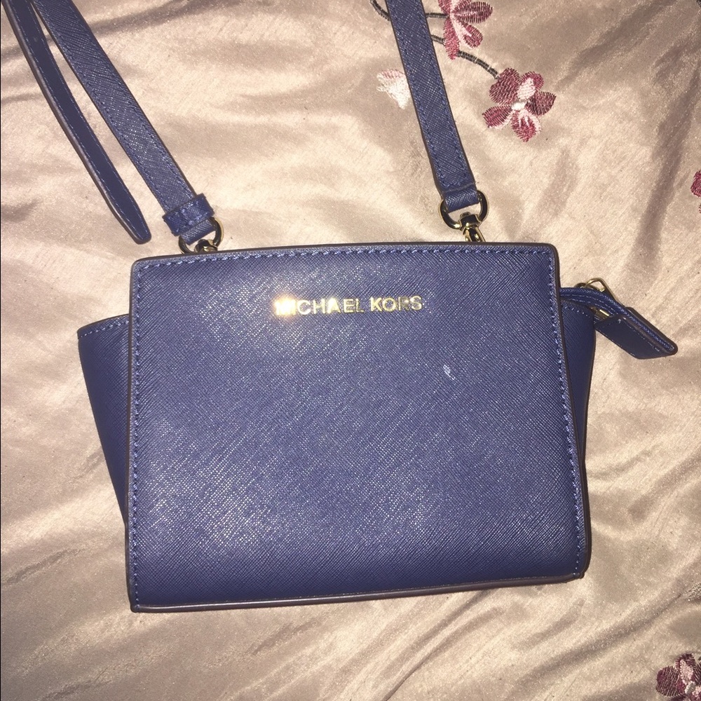 Navy blue Michael kors purse
