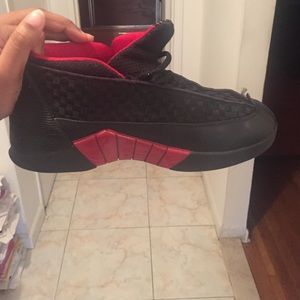 Limited Jordan Retro 15 CDP Black and RED