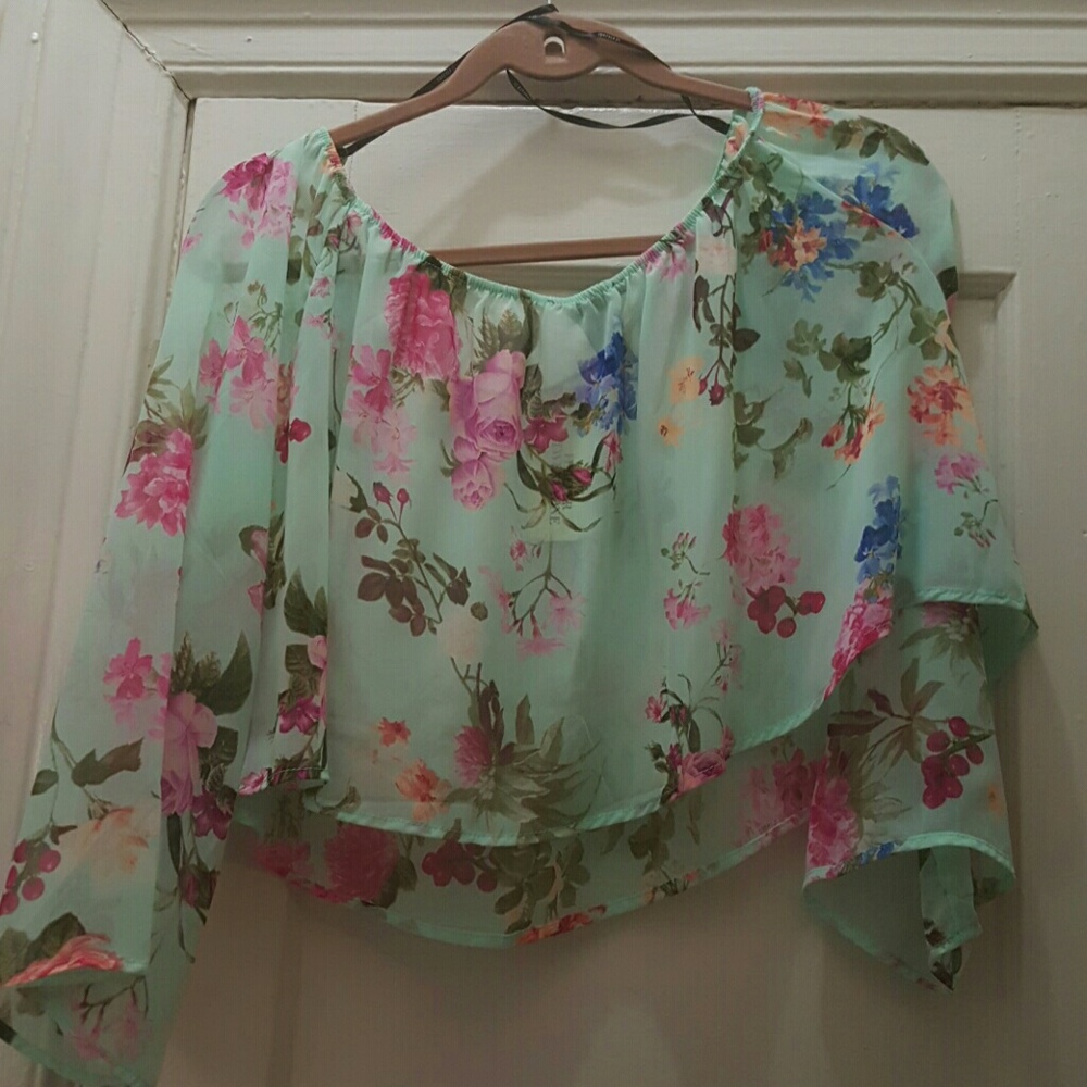 Chiffon off the sholder top