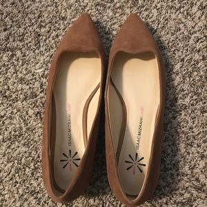 Isaac Mizrahi Suede Ballet Flats NWOT