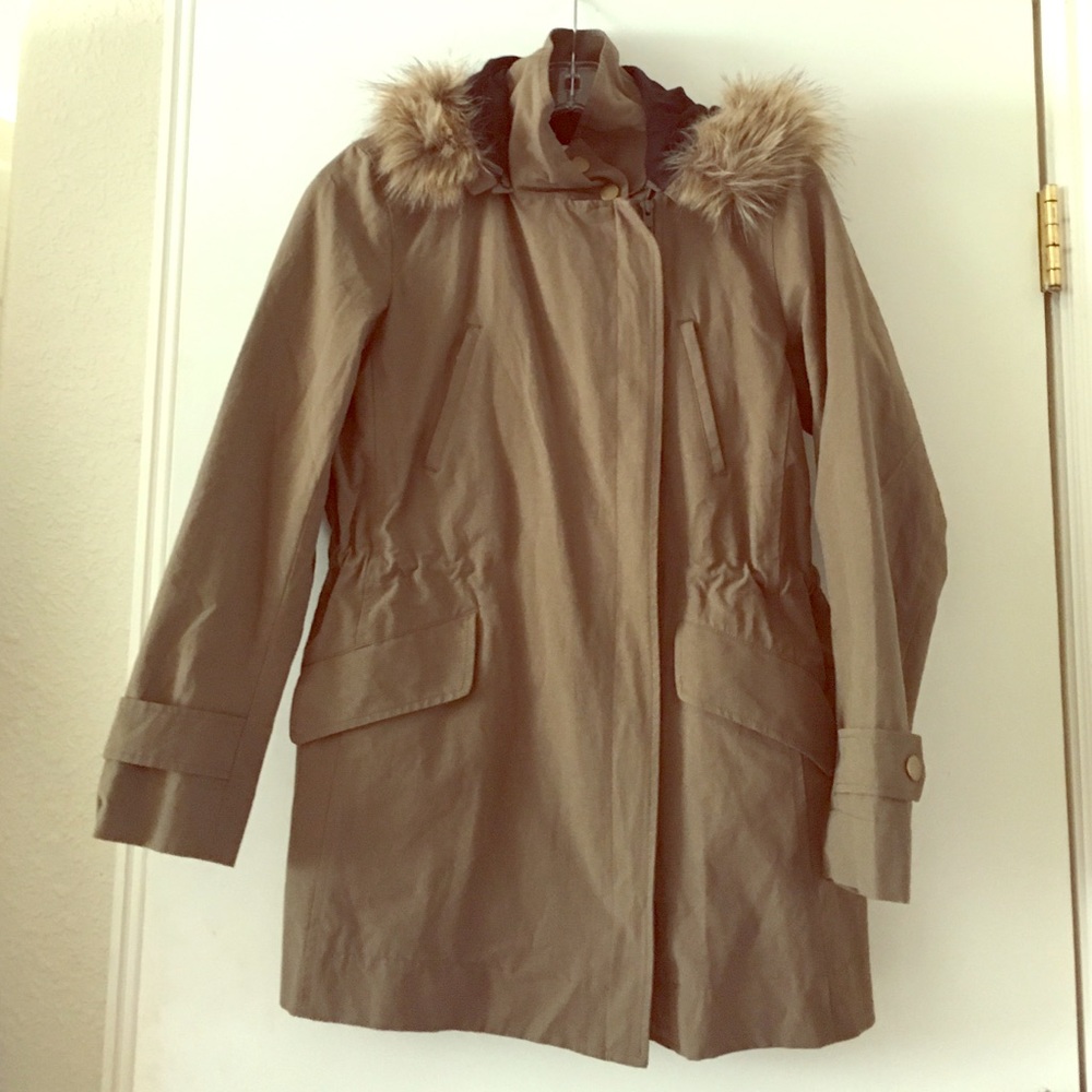Fur-lined anorak