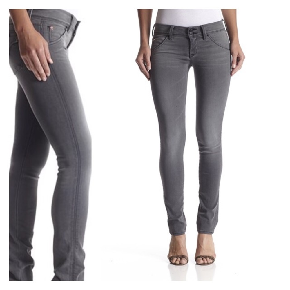 Grey Hudson Skinny Jeans