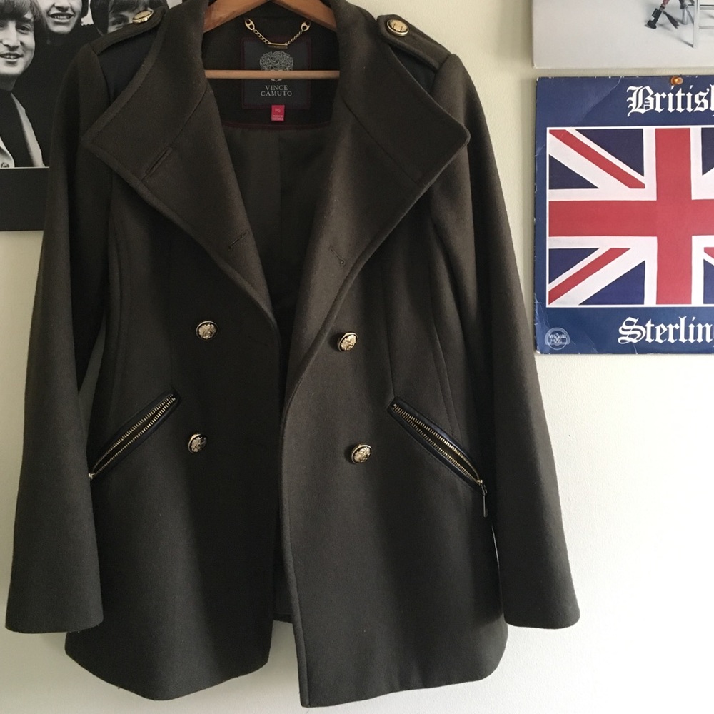 Vince Camuto double breasted military coat