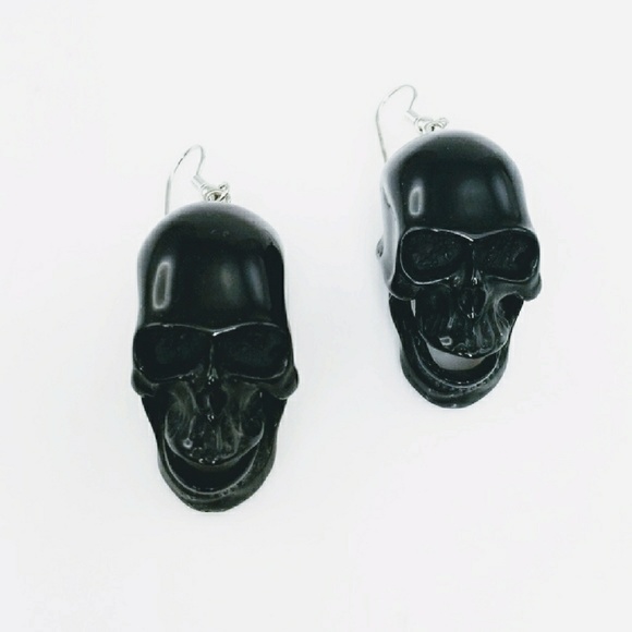 ⚡SALE!💀Adia Kibur Killer Skull Earrings💀☠️ - Picture 2 of 3