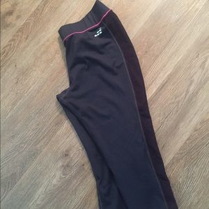 Capri black work out pants