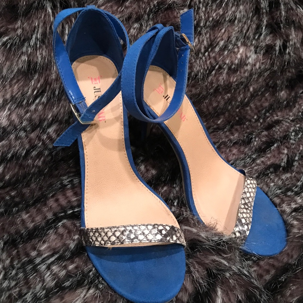 Blue Strappy Sandals