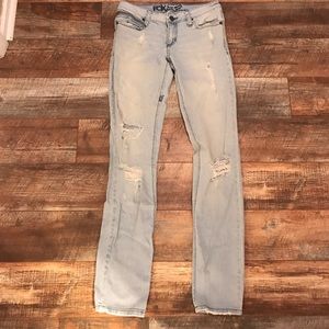 Super skinny Fox Denim Jeans, with zipper pockets