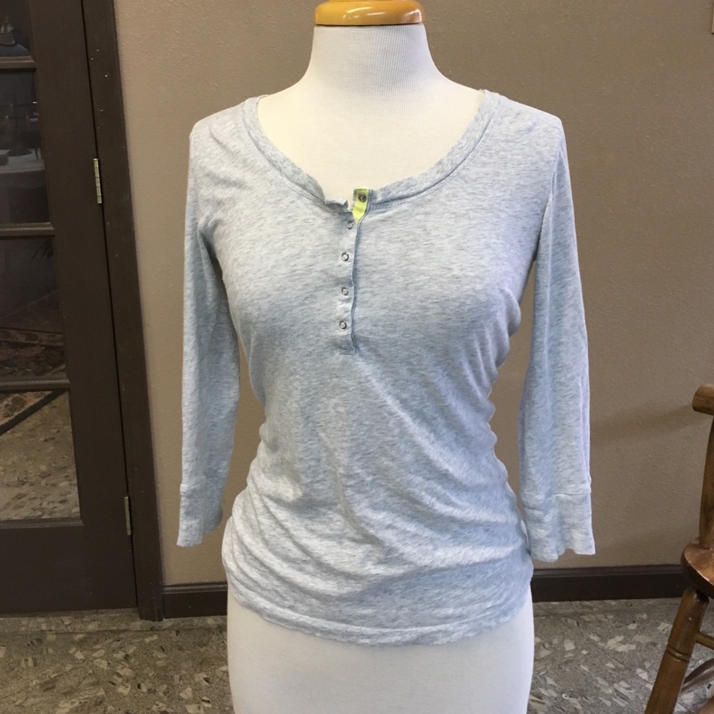 Light gray Henley shirt Size S